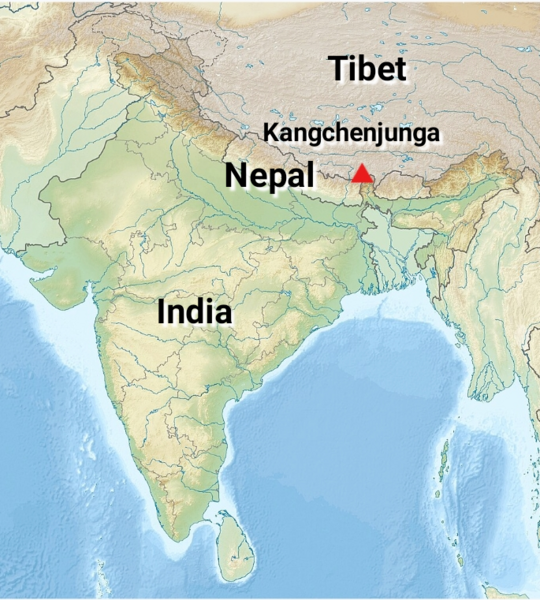 Bestand:Ligging van Kangchenjunga 2.png